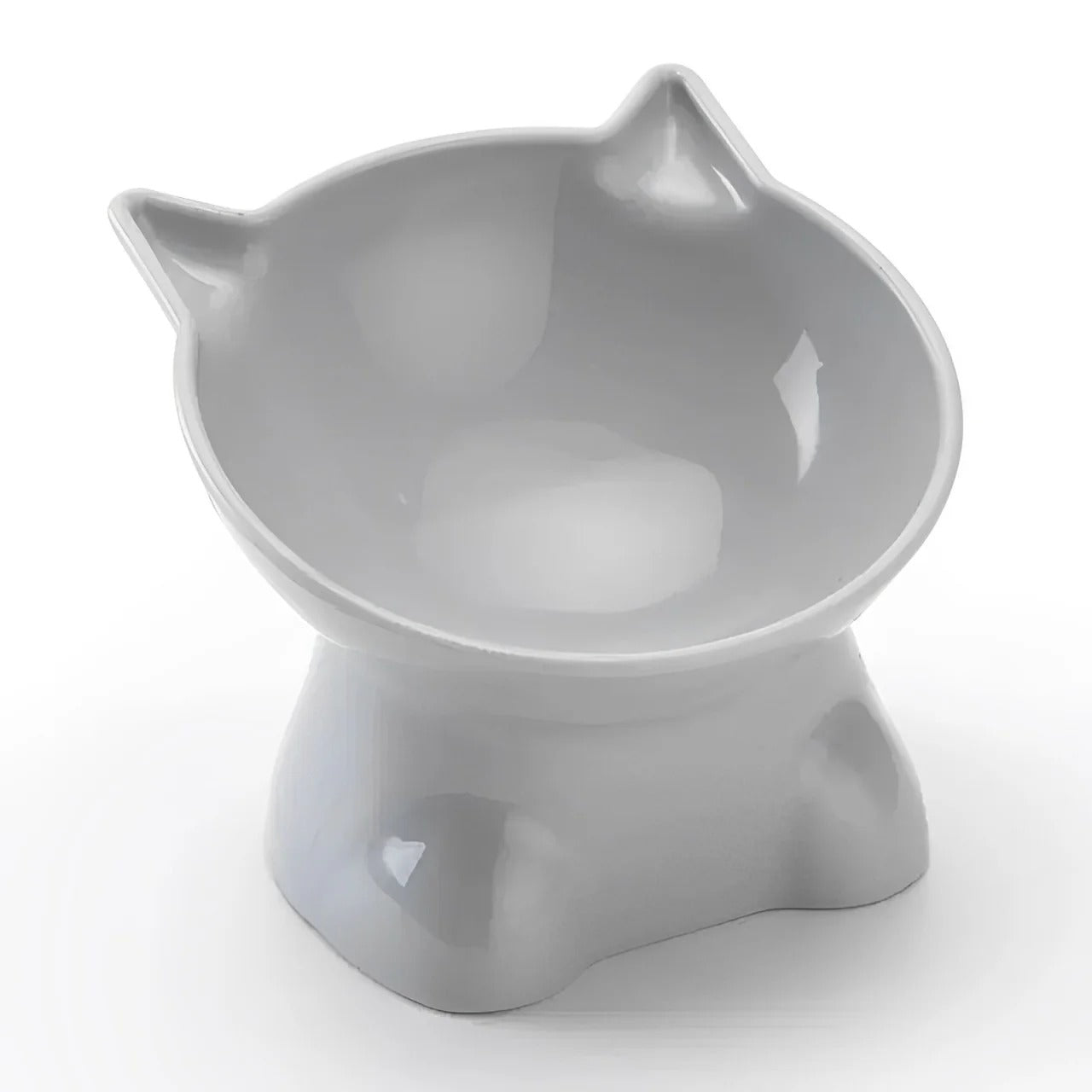 Elevated Cat Food Bowl for Indoor Cats, Raised Cat Feeding Bowl with Ergonomic Height, Anti-Spill Pet Bowl for Comfortable Daily Mealtime