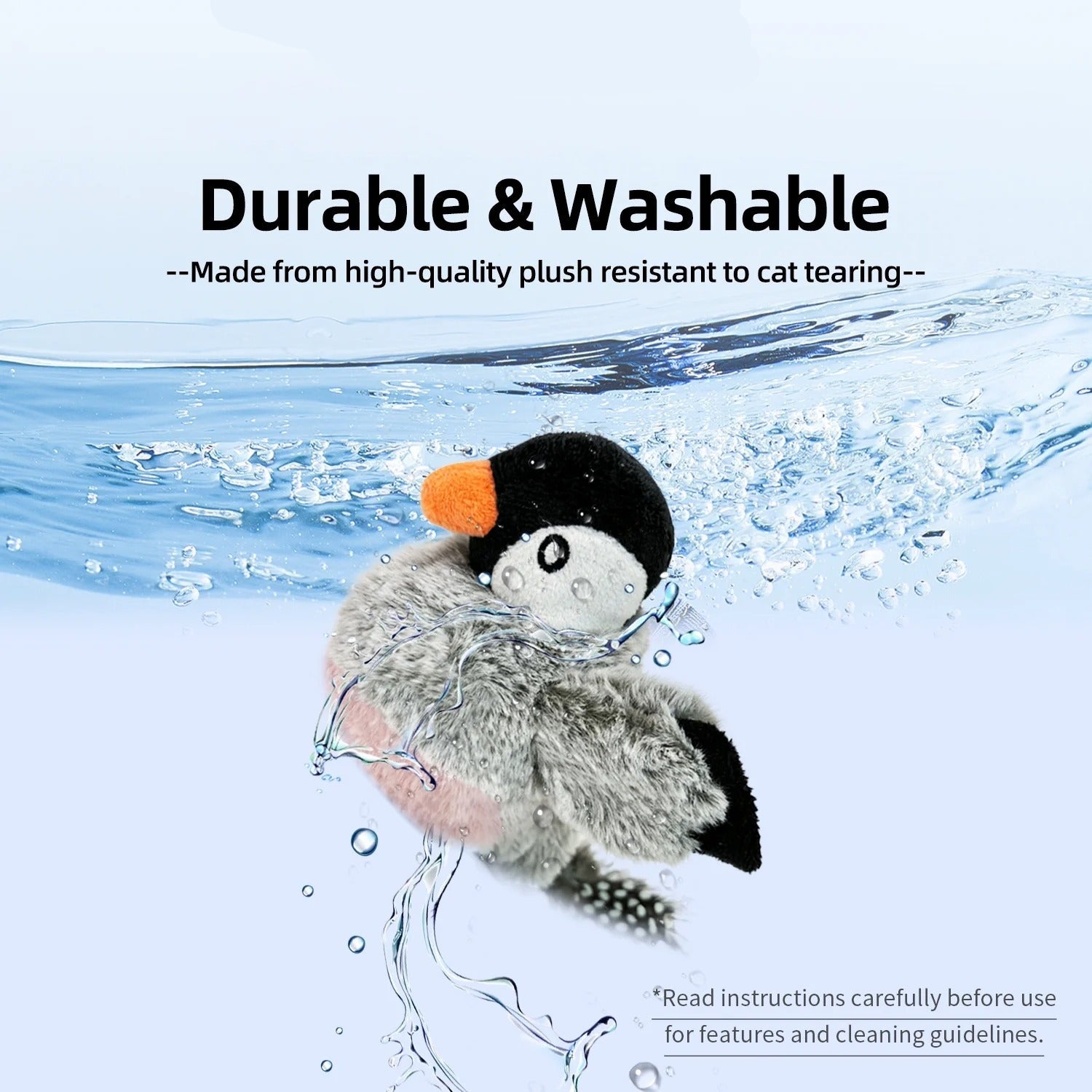 Interactive Electronic Flapping Bird Cat Toy with 500mAh Rechargeable Battery, Lifelike Chirping & Fluttering Wings for Indoor Play, Engaging Adult Cats and Curious Kittens, Perfect for Mental Stimulation and Exercise